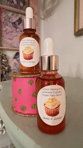 LEMON 🍋 Meringue & Lavendar Cupcake Vegan Face Serum