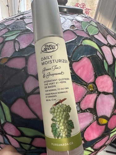 Pure Anada daily moisturizer, green tea and grapeseed