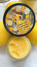 Load image into Gallery viewer, LEMON LUSH! Cleanser and Face Scrub in one.. smells like Lemon Meringue cupcakes!