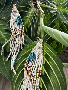 Boho Clouds Bohemian Dangle bead earrings