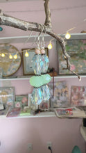 Load image into Gallery viewer, Dangle Crystal Earrings "SEAFOAM WISHES"