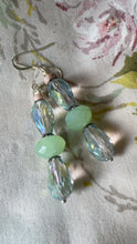 Load image into Gallery viewer, Dangle Crystal Earrings "SEAFOAM WISHES"