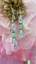Load image into Gallery viewer, Dangle Crystal Earrings "SEAFOAM WISHES"